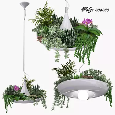 Plantable Lamp: Babylon Greenery 3D model image 1 