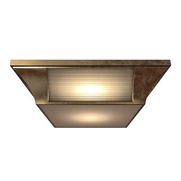 Hector Art Deco Flush Mount 3D model image 1 