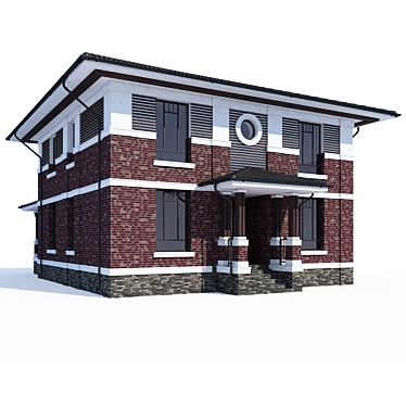 Modern Private Home Design Kit 3D model image 1 