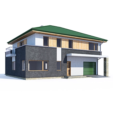 Modern Private Residence Design 3D model image 1 