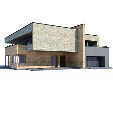  Modern Private House Design 3D model image 1 