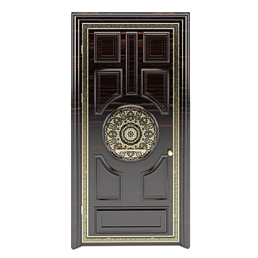 Elegant Vintage Door Design 3D model image 1 