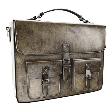 Stylish CrazyHorse Leather Bag 3D model image 1 