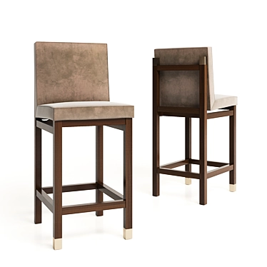 COLT Bar Stool: Sleek and Sturdy by Hudson Furniture 3D model image 1 