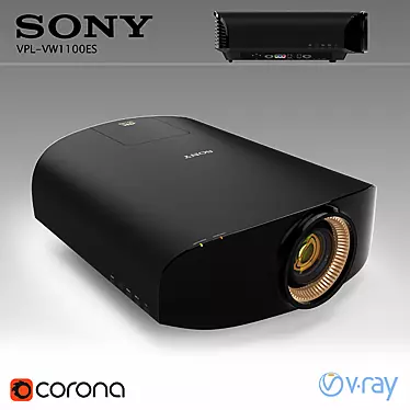 Sony VPL-VW1100ES projector with mount