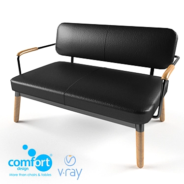 CozySpace 2-Seater 3D model image 1 