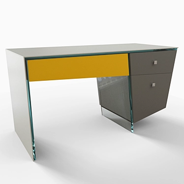 Sleek Writing Desk - Multiple Finishes 3D model image 1 