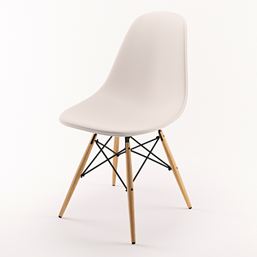 Eames DSW Chair - Stylish and Functional 3D model image 1 