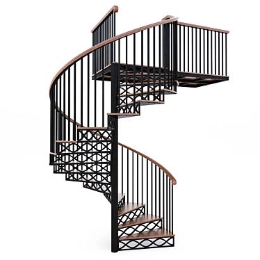 Title: Vrау Spiral Stairs 3D model image 1 