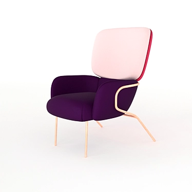 Elegant Cotton Armchair: The Novelties Collection 3D model image 1 