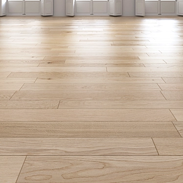 Natural Oak Light Floor - High-Quality, Easy-to-Merge 3D model image 1 