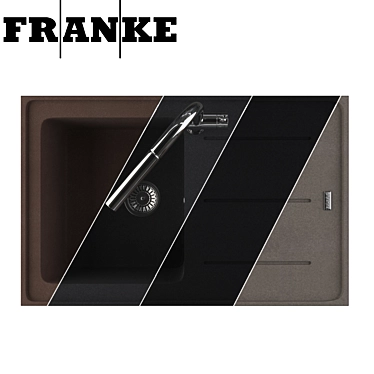 Franke Impact IMG 611: Elegant Fragranit Sink 3D model image 1 