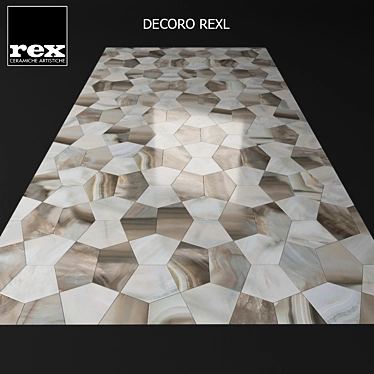 Stylish DECORO REXL PLAZA Tiles 3D model image 1 