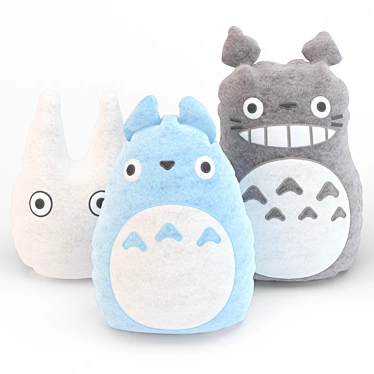 Totoro Decorative Pillows - Japan Made 3D model image 1 