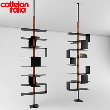 Cattelan Tokyo: Sleek & Spacious Bookshelf 3D model image 1 