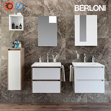 Berloni Form: Complete Bathroom Sets 3D model image 1 