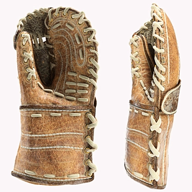 Vintage Hockey Glove 3D model image 1 