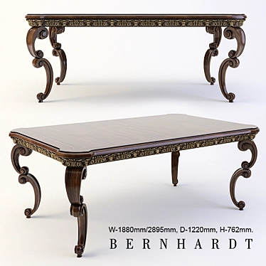 Elegant Bernhardt Medici Dining Table 3D model image 1 