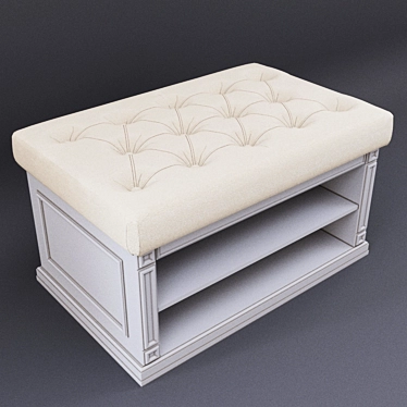 Shoe Storage Bench for Foyer 3D model image 1 