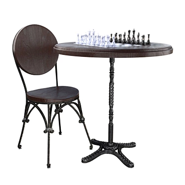 Chess table and chair