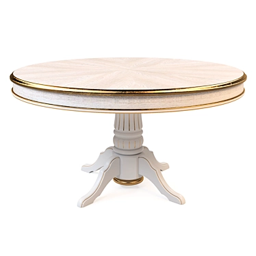 Elegant 1200mm Round Table 3D model image 1 