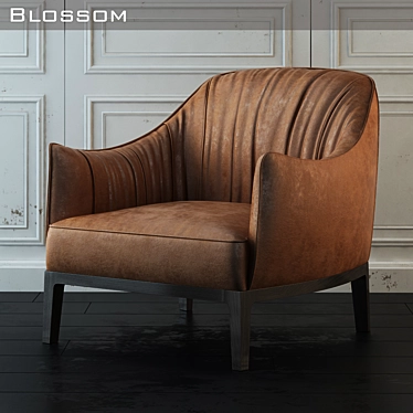 Blossom Armchair: Elegant Design, Italian Craftsmanship 3D model image 1 