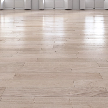 Premium Oak Natural Light Floor 3D model image 1 