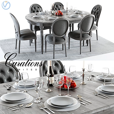 Maison & Louis Dining Set 3D model image 1 