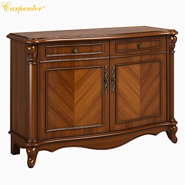 Carpenter Small Sofa Back Cabinet 3D model image 1 