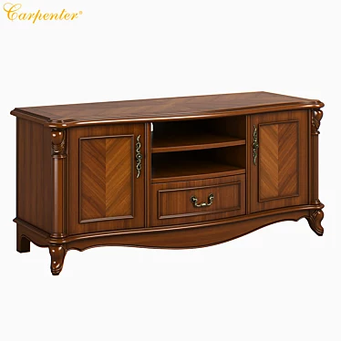 Modern Carpenter TV Cabinet 3D model image 1 