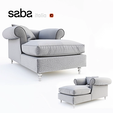 Luxurious SABA Opium Sofa 3D model image 1 