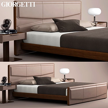 Giorgetti Pochette Beds: Elegant Sleep Solutions 3D model image 1 