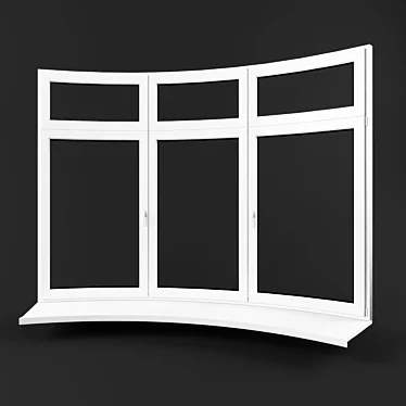 Sleek Window Solution 3D model image 1 