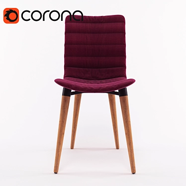 Zuo Modern Jericho Purple Chair 3D model image 1 