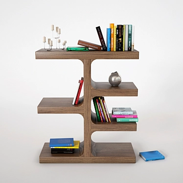 Arteriors Kai Bookshelf: Realistic 3D Model 3D model image 1 