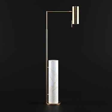 Modern Minimalist Alma Floor Lamp 3D model image 1 