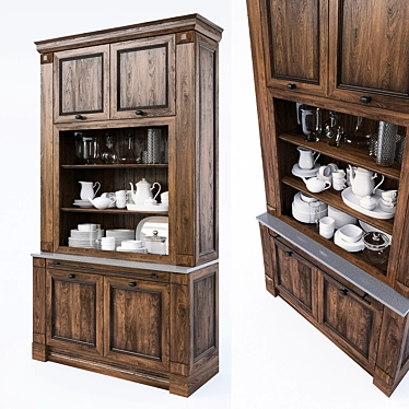 Modern Cupboard Villeroy & Boch: 3 Finishes 3D model image 1 