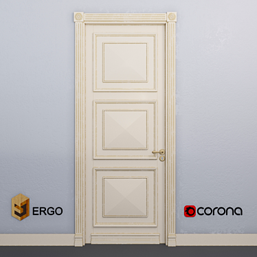 Elegant Ergo Doors 3D model image 1 