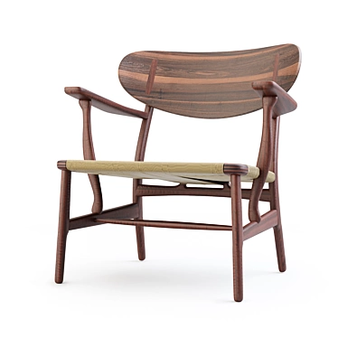 Title: Carl Hansen CH22 Chair: Legendary Danish Design 3D model image 1 