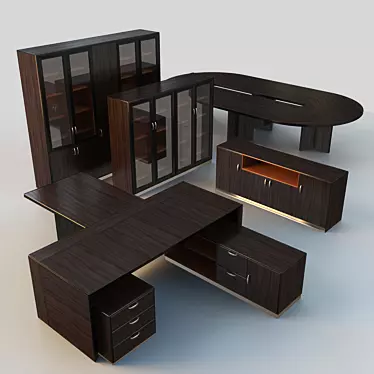 Executive Office Furniture Set "Palladio 3D model image 1 