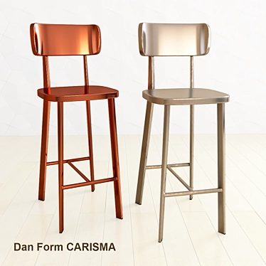 Stylish Carisma Barstool by Dan Form 3D model image 1 