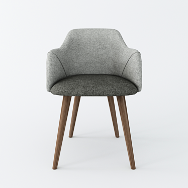 Modern Elegance: Lule Dining Chair 3D model image 1 