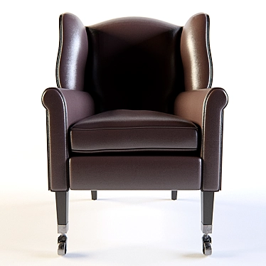 Luxury Leather Asher Chair 3D model image 1 