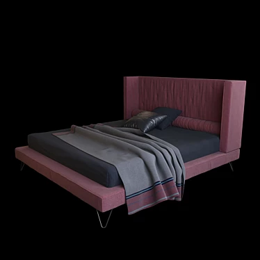 Luxurious Twils Vendome Bed 3D model image 1 