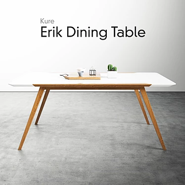 Modern Kure Erik Dining Table 3D model image 1 