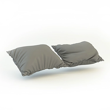 Cozy Cloud Pillow 3D model image 1 