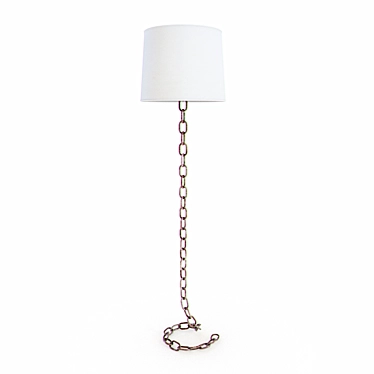 Industrial Chain Floor Lamp 3D model image 1 