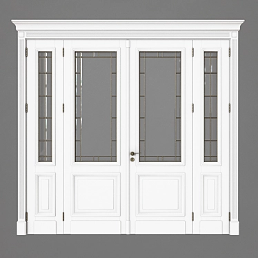 Classic Style White Painted Door - 2835x280x2635 3D model image 1 