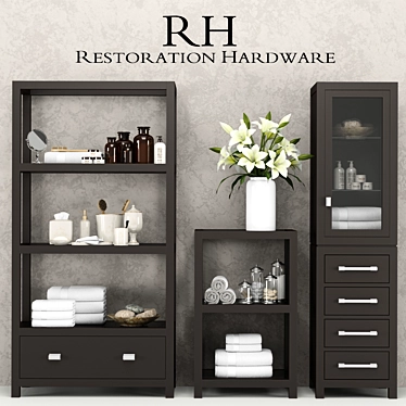 Elegant Bathroom Upgrade Set 3D model image 1 