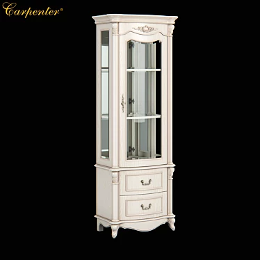 Elegant Carpenter Wine Cabinet 3D model image 1 